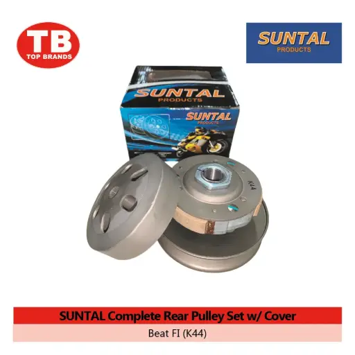 [YC400B] COMPLETE REAR PULLEY SET W/COVER / BEAT FI (K44) / SUNTAL - CVT - LZD 
