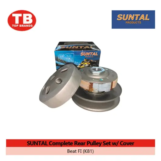 [YC400C] COMPLETE REAR PULLEY SET W/COVER SUNTAL / BEAT FI (K81) - CVT - LZD 