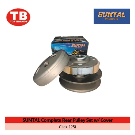 [YC400D] COMPLETE REAR PULLEY SET W/COVER / CLICK125I (K35) / SUNTAL - CVT - LZD 