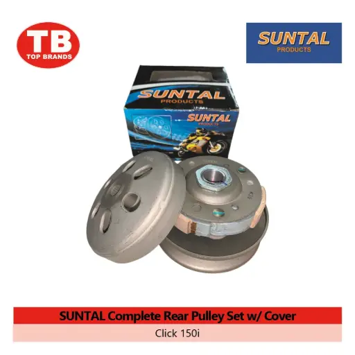 [YC400E] COMPLETE REAR PULLEY SET W/COVER SUNTAL / CLICK150I (K36) - CVT - LZD 