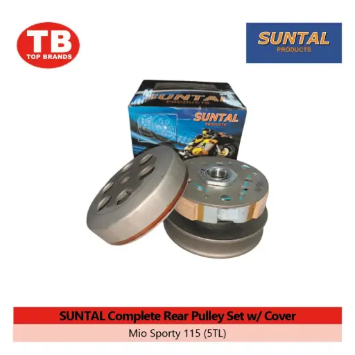 [YC400F] COMPLETE REAR PULLEY SET W/COVER SUNTAL / MIO SPORTY 115 (5TL) - CVT - LZD 