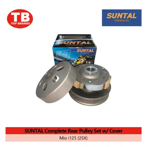 [YC400G] COMPLETE REAR PULLEY SET W/COVER SUNTAL / MIO I125 (2SX) - CVT - LZD 