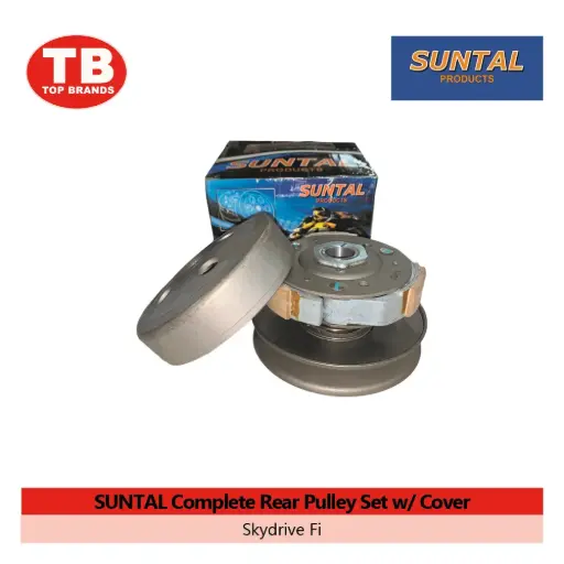 [YC400M] COMPLETE REAR PULLEY SET W/COVER SUNTAL / SKYDRIVE FI - CVT - lzd 