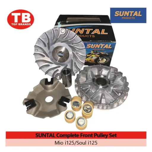 [YC404F] COMPLETE FRONT PULLEY SET / MIO I125/SOUL I125 / SUNTAL - CVT - LZD 